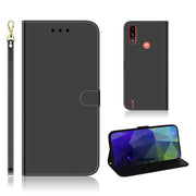 Mirror Motorola Moto E7 Power flip case - Musta