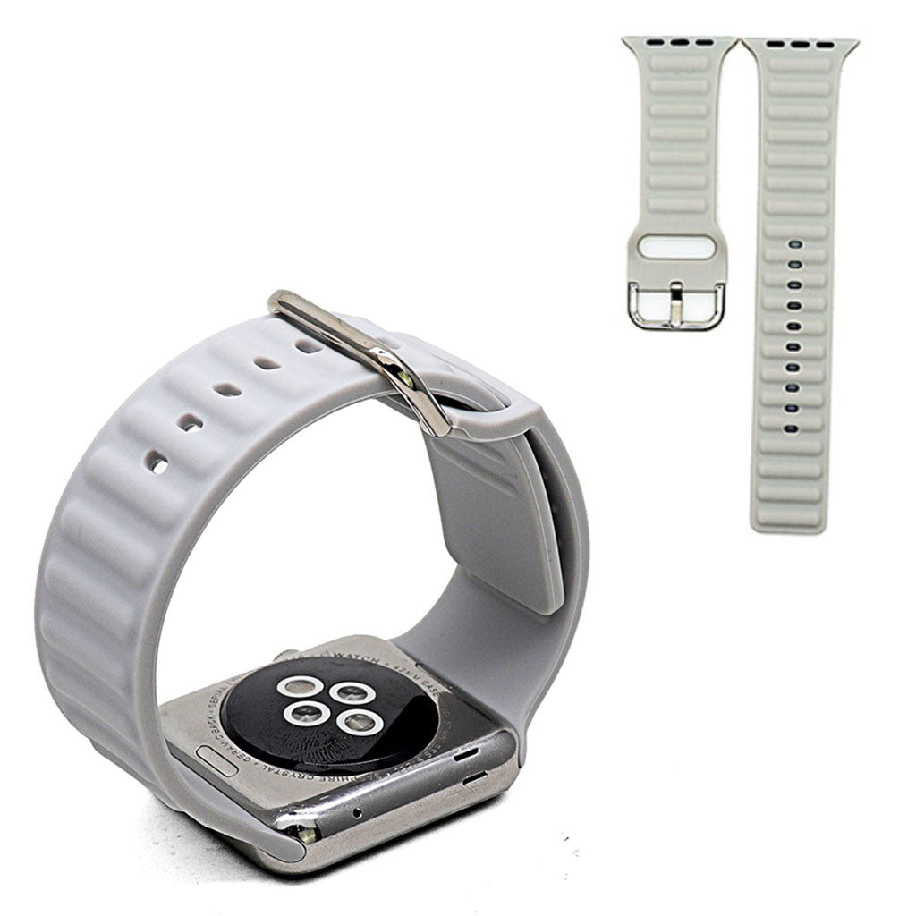 Apple Watch Series 6 / 5 40mm silikoninen ranneke - Harmaa