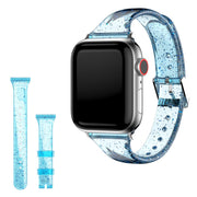 Apple Watch Series 6 / 5 40mm glitter-tyylinen ranneke - Sininen