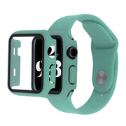 Apple Watch Series 6 / 5 40mm suojus karkaistulla lasilla + kellonauha - Vihreä