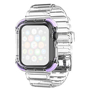 Apple Watch Series 6 / 5 40mm väri reuna kirkas tyyli kellonauha - Violetti