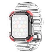 Apple Watch Series 6 / 5 40mm väri reuna kirkas tyyli kellonauha - Punainen