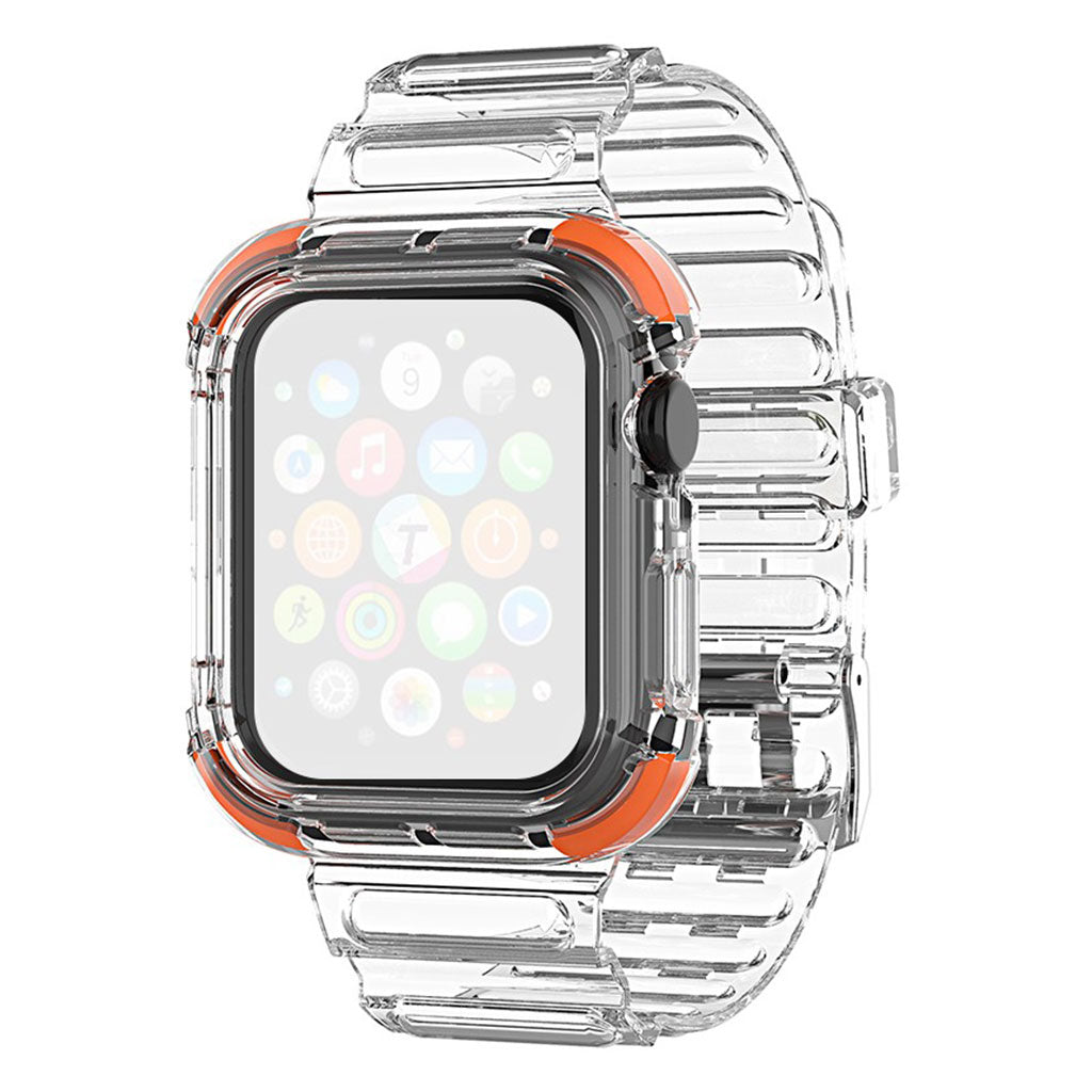 Apple Watch Series 6 / 5 40mm väri reuna kirkas tyyli kellonauha - Oranssi