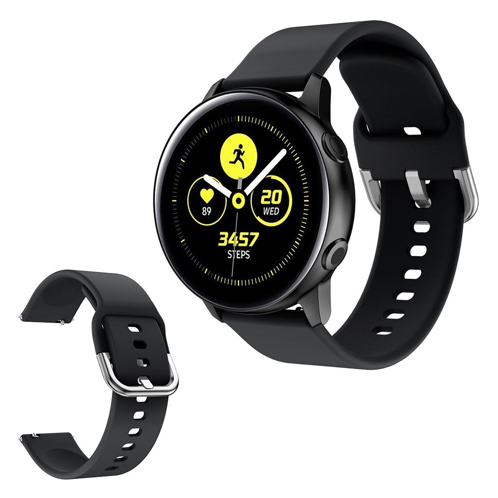 Samsung Galaxy Watch Active 2 - 40mm silikoninen ranneke - Musta