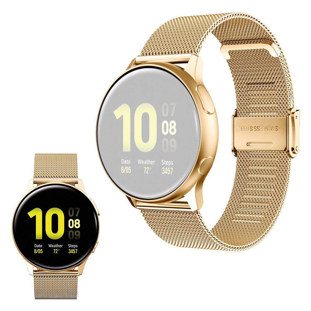 Ruostumattomasta teräksestä valmistettu ranneke Samsung Galaxy Watch Active 2 - 44mm / Watch Active - Kulta