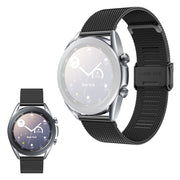 Samsung Galaxy Watch 3 (41mm) ruostumattomasta teräksestä valmistettu ranneke - Musta