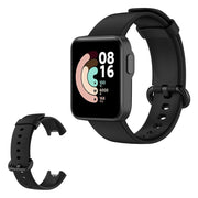 Xiaomi Mi Watch Lite yksinkertainen silikoninen kellonauha - Musta