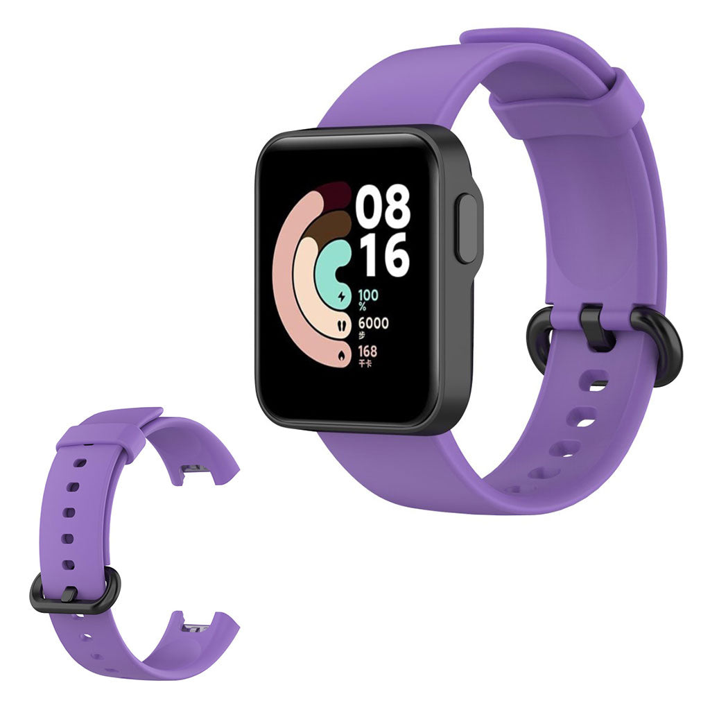 Xiaomi Mi Watch Lite yksinkertainen silikoninen kellonauha - Violetti