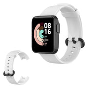 Xiaomi Mi Watch Lite yksinkertainen silikoninen kellonauha - Valkoinen