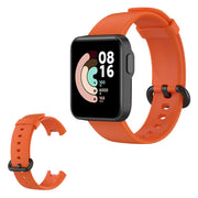 Xiaomi Mi Watch Lite yksinkertainen silikoninen kellonauha - Oranssi