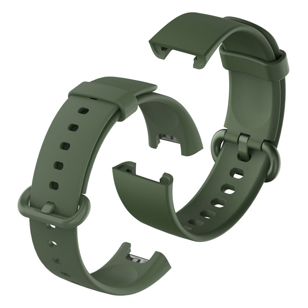 Xiaomi Mi Watch Lite / Redmi Watch kestävä silikoninen ranneke - Tummanvihreä