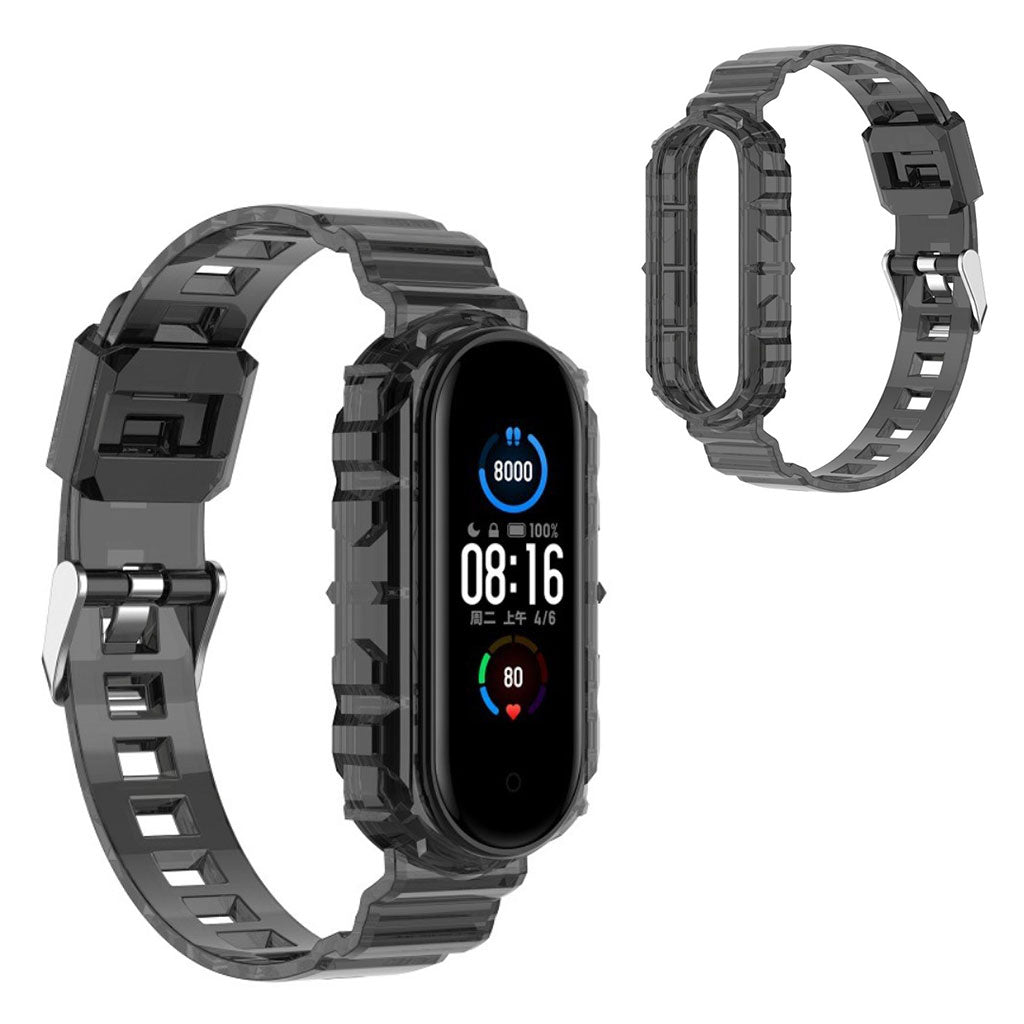 Xiaomi Mi Band 6 / 5 kirkas tyyli kellonauha - Musta