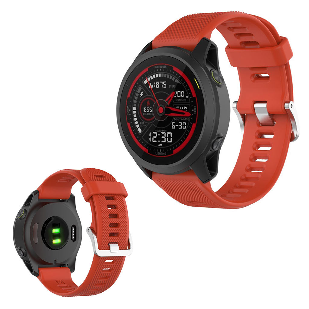 Garmin Forerunner 745 silikoninen kellonauha - Punainen