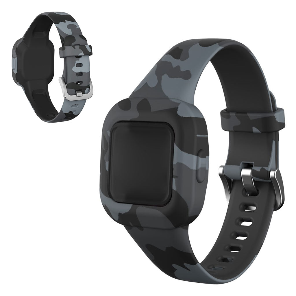 Garmin Vivofit Jr 3 -kuvio silikonikellonauhassa - Naamiointi Harmaa