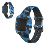 Garmin Vivofit Jr 3 -kuvio silikonikellonauhassa - Naamiointi Sininen