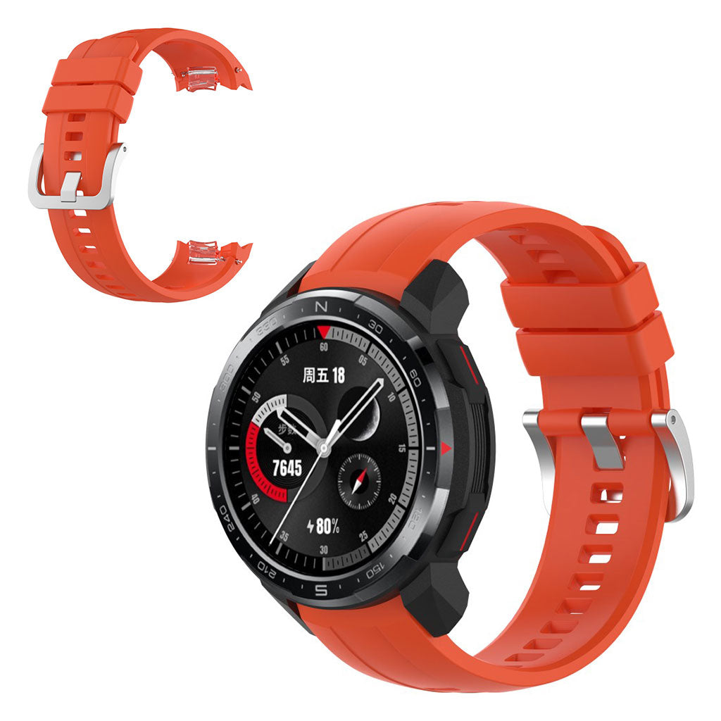 Honor Watch GS Pro silikoninen kellonauha - Oranssi