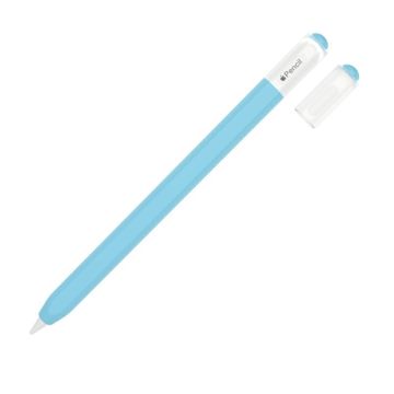 For Apple Pencil 3 (USB-C) Silicone Sleeve Stylus Pen Flexible Case Protective Cover - Baby Blue