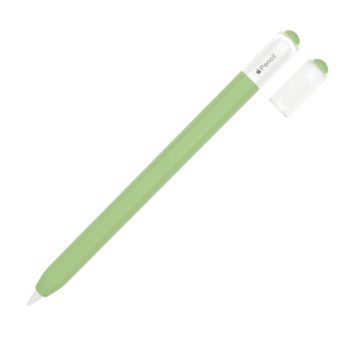 For Apple Pencil 3 (USB-C) Silicone Sleeve Stylus Pen Flexible Case Protective Cover - Matcha Green