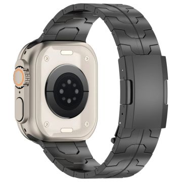 Apple Watch Series 49mm - 45mm - 44mm - 42mm Titaaniseos hihnanauha - Musta