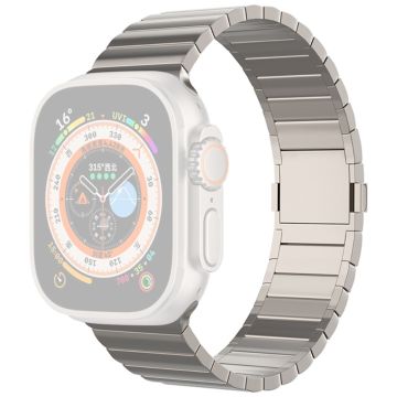 Apple Watch Series 49mm - 45mm - 44mm - 42mmTitaaniseos kellonauha magneettilukko - Titaani