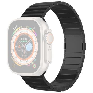 Apple Watch Series 49mm - 45mm - 44mm - 42mmTitaaniseos kellonauha magneettilukko - Musta