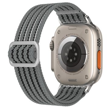 Hengittävä nailonhihna Apple Watch Series 41mm - 40mm - 38mm rannehihna - Harmaa