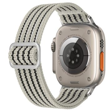 Hengittävä nailonhihna Apple Watch Series 41mm - 40mm - 38mm rannehihna - Starlight