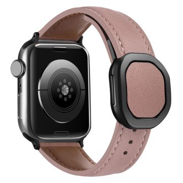 Apple Watch Series 49mm - 45mm - 44mm - 42mm aito naudannahkaranneke - Punainen