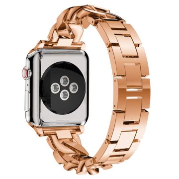 Apple Watch Series 49mm - 45mm - 44mm - 42mm metallikelloranneke - Ruusukulta