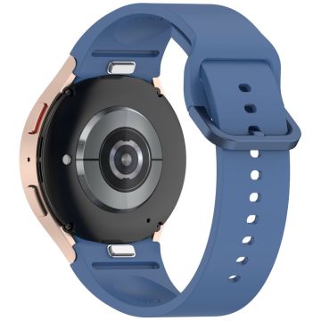 Samsung Galaxy Watch4 / 5 / 6 / 7 40mm / Watch 5 Pro 45mm / Watch FE 40mm Rannehihnan korvaava silikoninen rannehihna - Sininen