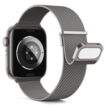 KALEBOL Apple Watch Series 49mm - 45mm - 44mm - 42mm Milanese magneettinen kelloranneke - Harmaa