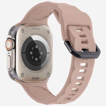 KALEBOL Apple Watch Series 49mm - 45mm - 44mm - 42mm silikoniurheilukellon hihna - Pinkki