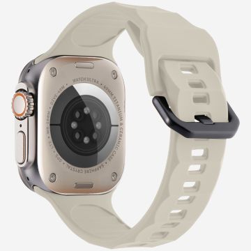 KALEBOL Apple Watch Series 49mm - 45mm - 44mm - 42mm silikoniurheilukellon hihna - Starlight