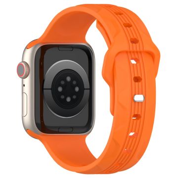 KALEBOL Apple Watch Series 49mm - 45mm - 44mm - 42mm silikoninen ranneke - Oranssi