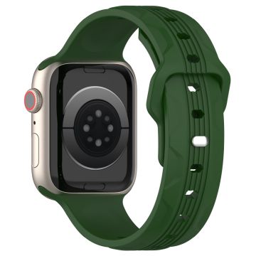 KALEBOL Apple Watch Series 49mm - 45mm - 44mm - 42mm silikoninen ranneke - Armeijan Vihreä