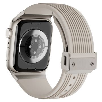 KALEBOL Apple Watch Series 49mm - 45mm - 44mm - 42mm silikoninen ranneke - Starlight