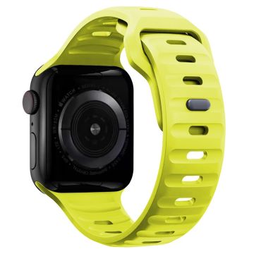 KALEBOL Apple Watch Series 49mm - 45mm - 44mm - 42mm silikoninen ranneke - Ruohonvihreä