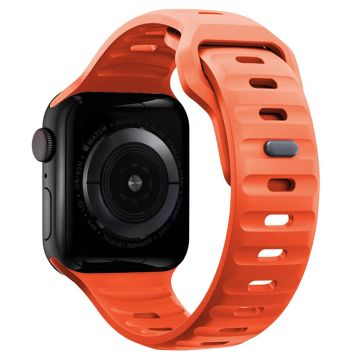 KALEBOL Apple Watch Series 49mm - 45mm - 44mm - 42mm silikoninen ranneke - Oranssi