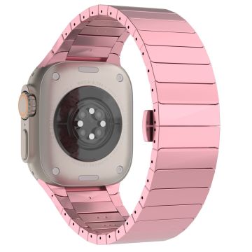 Apple Watch Series 49mm - 45mm - 44mm - 42mm Replacement 1-Bead Alloy Watch Band - Pink