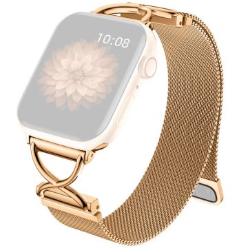 Apple Watch Series 49mm - 45mm - 44mm - 42mm Milanese Metal Band - Ruusukulta