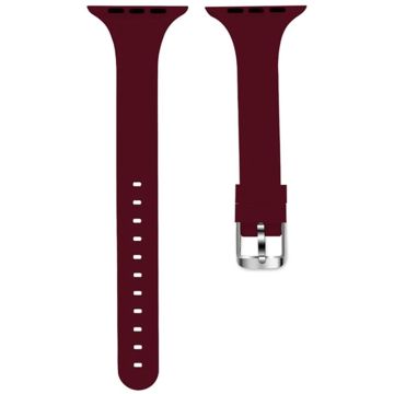 Apple Watch Series 49mm - 45mm - 44mm - 42mm Strap Silicone Sport Watch Band - Wine Red