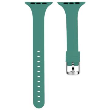 Apple Watch Series 49mm - 45mm - 44mm - 42mm Strap Silicone Sport Watch Band - Dark Green