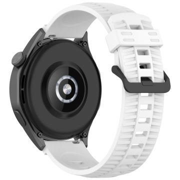 Huawei Watch GT 3 42mm / GT 3 Pro 43mm silikoninen kellonhihna 20mm rengasranneke - Valkoinen