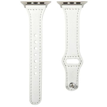 KALEBOL Apple Watch Series 49mm - 45mm - 44mm - 42mm Watch Strap, Small Buckle - White