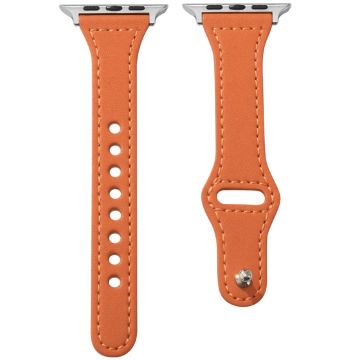 KALEBOL Apple Watch Series 49mm - 45mm - 44mm - 42mm Watch Strap, Small Buckle - Orange