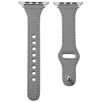 KALEBOL Apple Watch Series 49mm - 45mm - 44mm - 42mm Watch Strap, Small Buckle - Grey