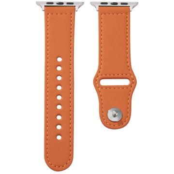 KALEBOL Apple Watch Series 49mm - 45mm - 44mm - 42mm Watch Strap, Large Buckle - Orange