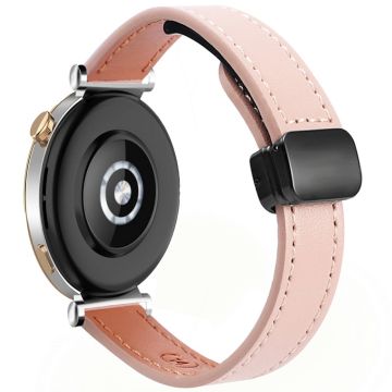 Samsung Galaxy Watch 20mm magneettisolki Slim mikrokuituinen nahkaranneke - Pinkki