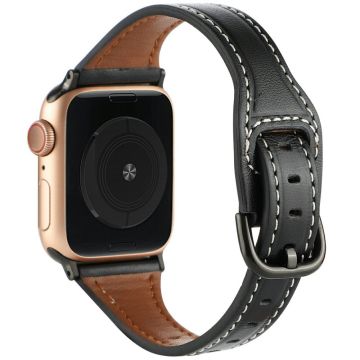 Apple Watch Series 49mm - 45mm - 44mm - 42mm Watch Strap - Black+Black Buckle