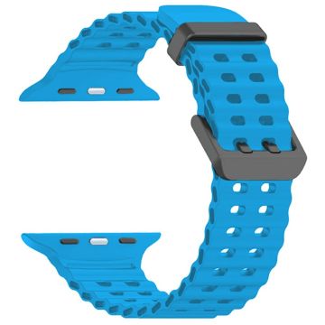 Silicone Strap for Apple Watch Series 49mm - 45mm - 44mm - 42mm Ocean Band - Sky Blue